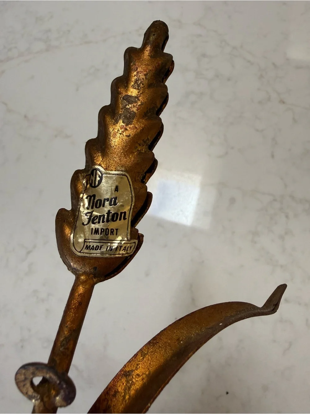 Nora Fenton Tole Sheath of Wheat Candle Wall Sconce